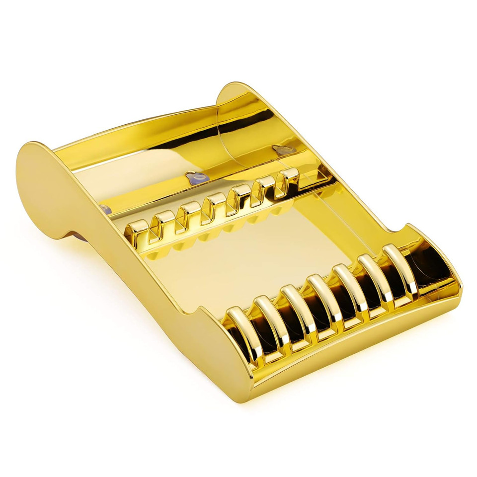 Hair Scissors Rack, Segbeauty Hair Salon Shear Holder For Stylist, Professional Barber Shop Scissors Organizer For Hairdressers, Golden Hair Cutting Scissors Storage Tray Available For 6 Scissorsgolden