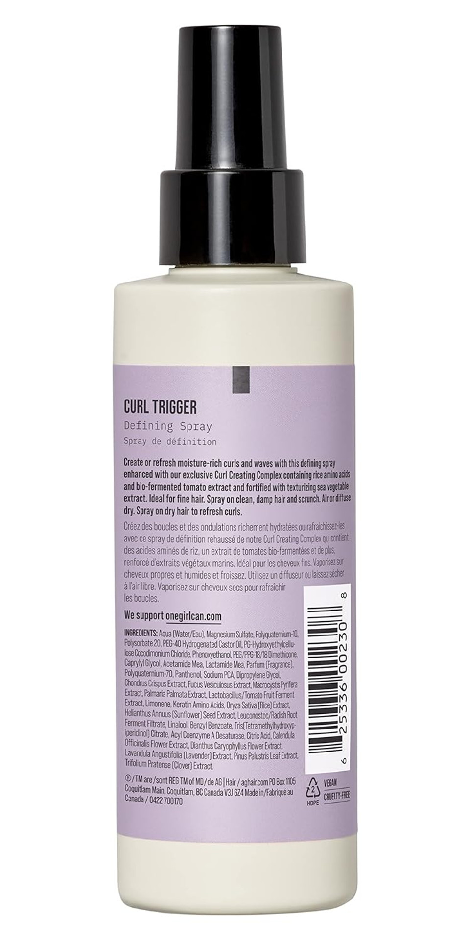 Ag Care Curl Trigger Defining Spray, 5 Fl Oz