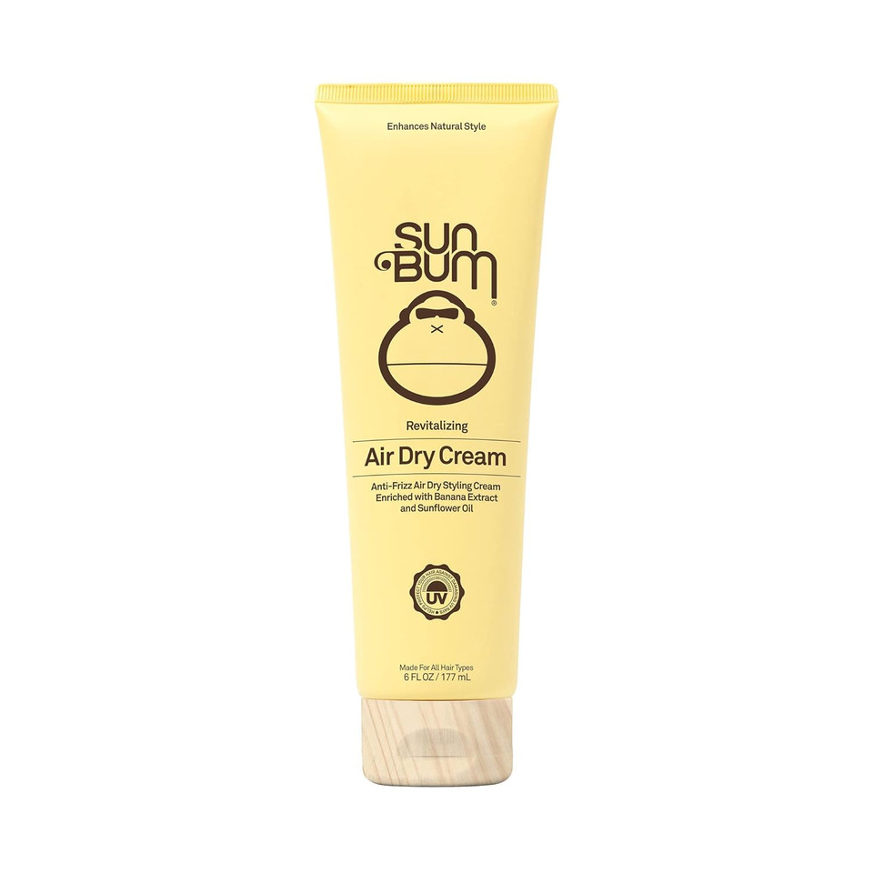 Sun Bum Revitalizing Air Dry Cream | Vegan And Cruelty Free Anti Frizz Styling Cream | 6 Oz