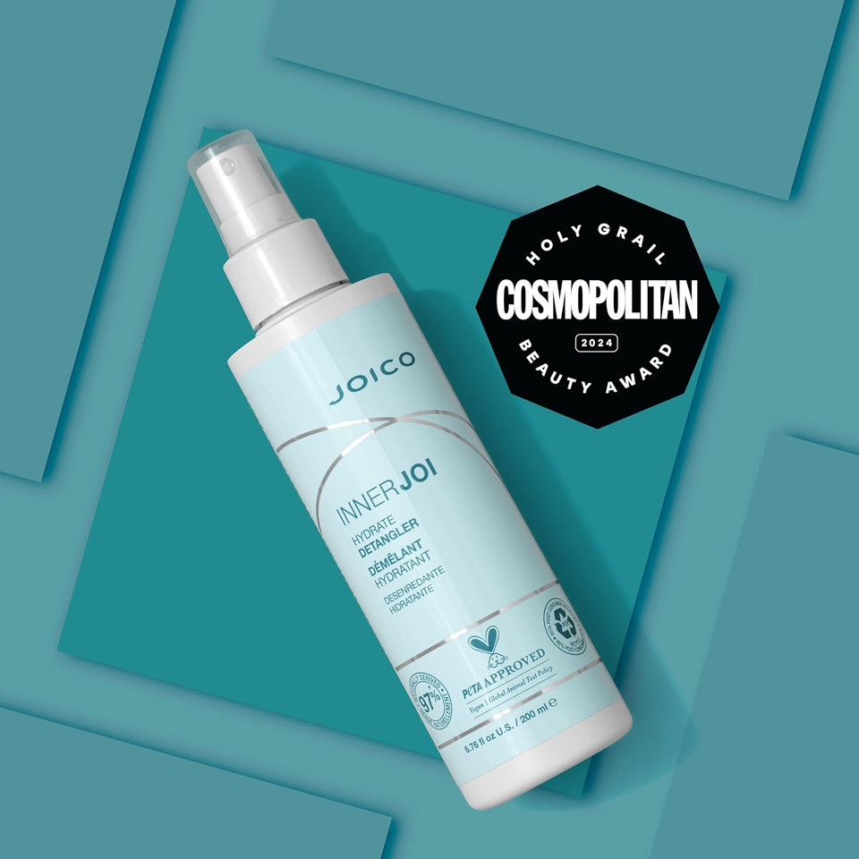 Joico Innerjoi Hydrate Detangler | For Dry Tangled Hair | Sulfate & Paraben Free | Naturally-Derived Vegan Formula Joico Innerjoi Hydrate Detangler | For Dry Tangled Hair | Sulfate & Paraben Free | Naturally-Derived Vegan Formula