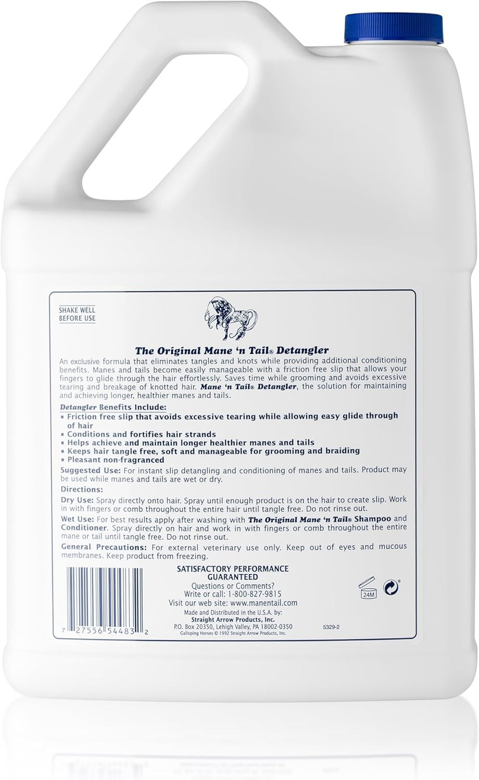 Mane 'N Tail Detangler Eliminates Tangles & Knots 16 Ounce Sprayer
