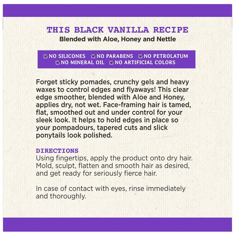 Carol'S Daughter Black Vanilla Edge Control For Curly, Wavy Or Natural Hair, Clear Edge Smoother For Dry, Dull Or Brittle Hair, 2 Oz Carol'S Daughter Black Vanilla Edge Control For Curly, Wavy Or Natural Hair, Clear Edge Smoother For Dry, Dull Or Brittle Hair, 2 Oz