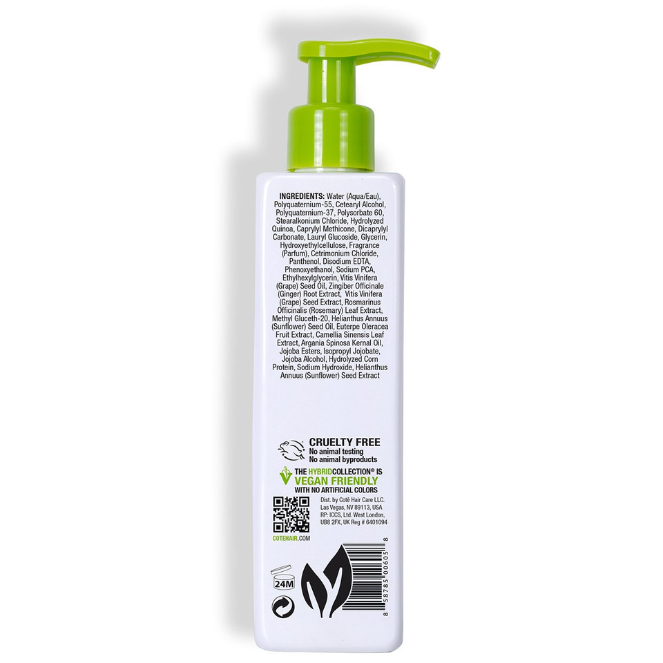 Cote Hair Hybrid Cream Gel - Vegan, Gmo Free, Sulfate Free - Control & Define - Strength Of A Gel, Smoothness Of A Cream