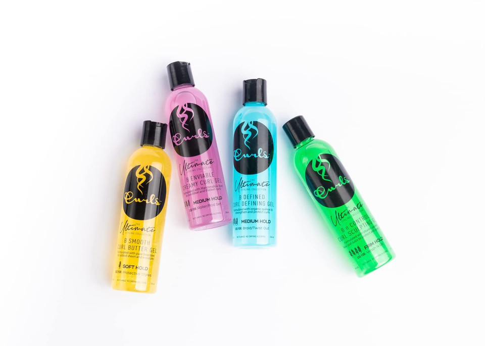 Curls The Ultimate Styling Collection B Defined Curl Defining Gel (Medium Hold), 8 Ounces, Blue8 Ounce (Pack Of 1)