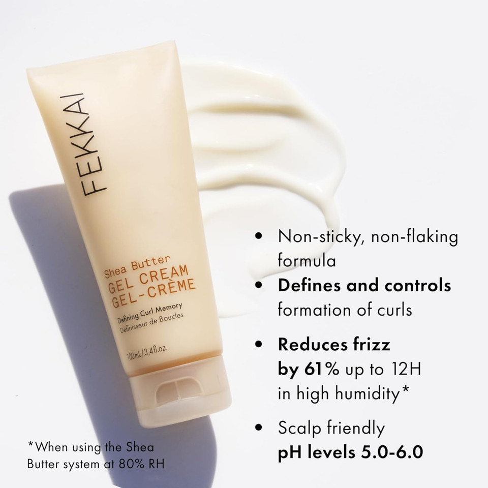 Fekkai Shea Butter Curl Defining Gel Creme - 120 Ml - Hydrates & Defines Curls - Non-Sticky, Non-Flaky & Non-Drying - Salon Grade, Ewg Compliant, Vegan & Cruelty Free
