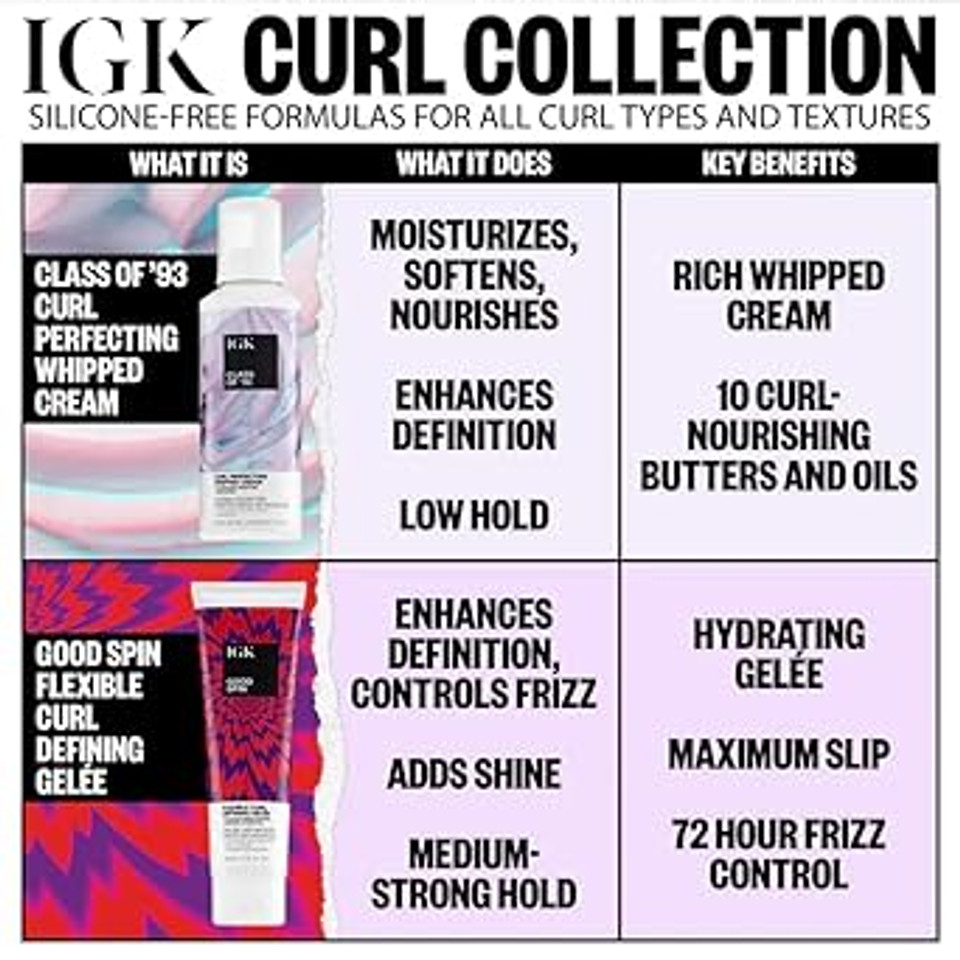 Igk Good Spin Flexible Curl Defining Gelee | Hydrating + Frizz Control + Hold | Vegan + Cruelty Free | 4.75 Oz Igk Good Spin Flexible Curl Defining Gelee | Hydrating + Frizz Control + Hold | Vegan + Cruelty Free | 4.75 Oz