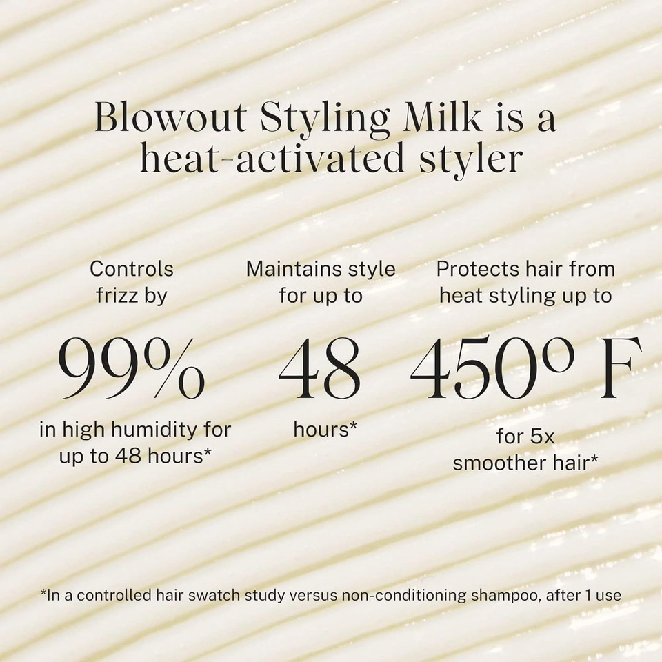 Jvn - Blowout Styling Milk - Style Memory, Anti-Humidity, Smooths & Protects (3 Fl Oz / 90 Ml)3 Fl Oz (Pack Of 1)