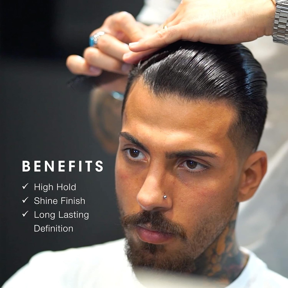 Pacinos Sleek - Signature Extra Hold Pomade With Shine, Long Lasting Definition, All Hair Types, 2 Fl. Oz Pacinos Sleek - Signature Extra Hold Pomade With Shine, Long Lasting Definition, All Hair Types, 2 Fl. Oz