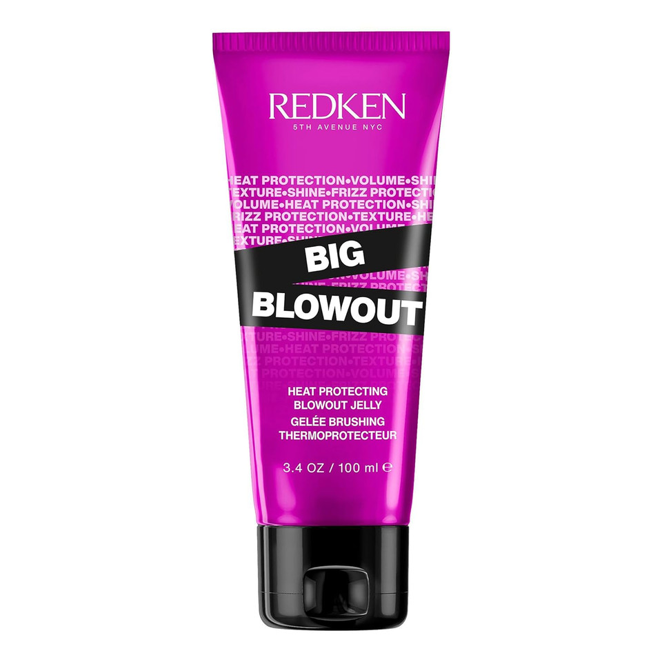Redken Blow-Dry Gel, Heat Protection Jelly Serum, Offers Shine And Texture, Frizz Control, For All Hair Types, Volume For Fine Hair, Big Blowout, 100Ml
