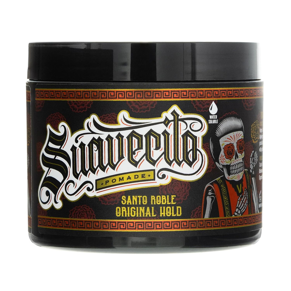 Suavecito Santo Roble Original Hold Pomade Fall Edition 4 Oz. - Medium Shine Water Based Wax Like Flake Free Hair Gel - Easy To Wash Out - All Day Hold For All Hairstyles