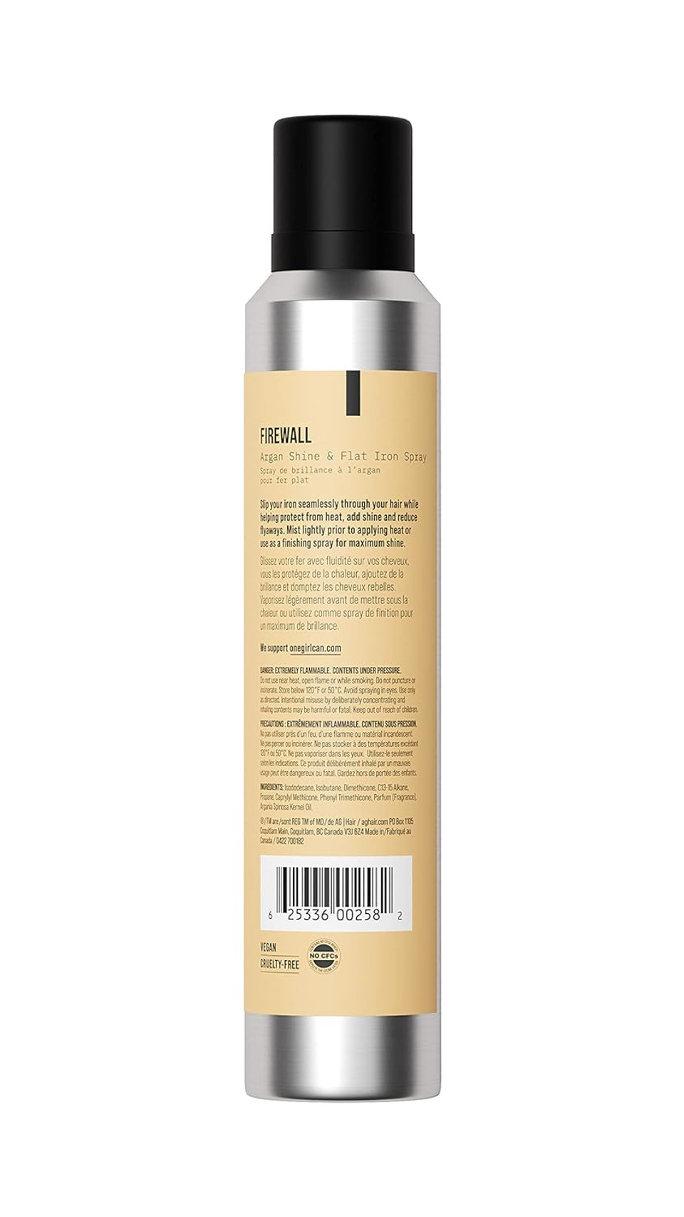 Ag Care Firewall Argan Shine & Flat Iron Spray, 5 Oz
