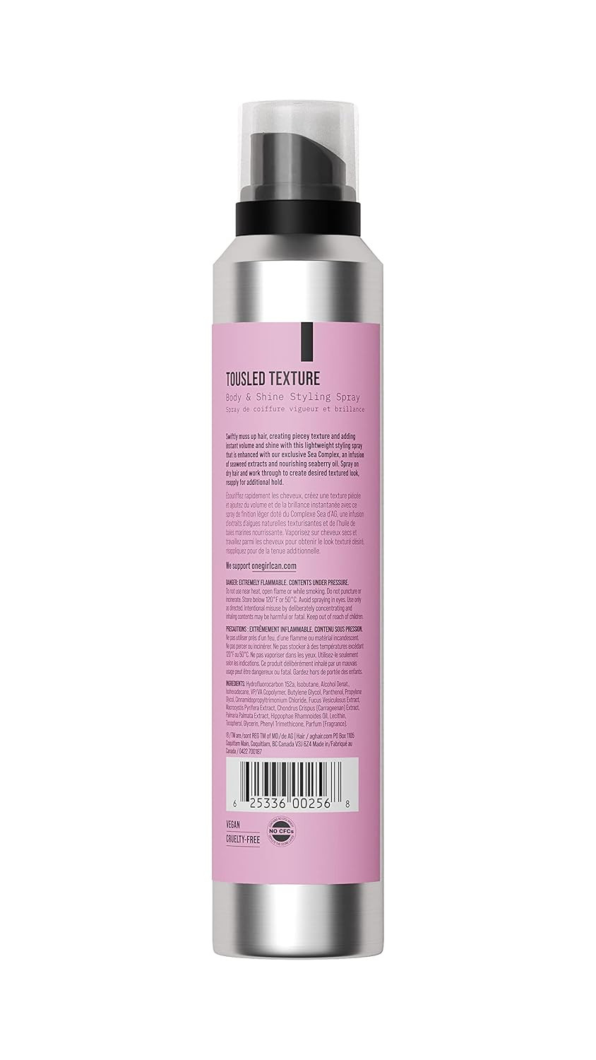 Ag Care Tousled Texture Body & Shine Finishing Spray, 5 Oz (Us)