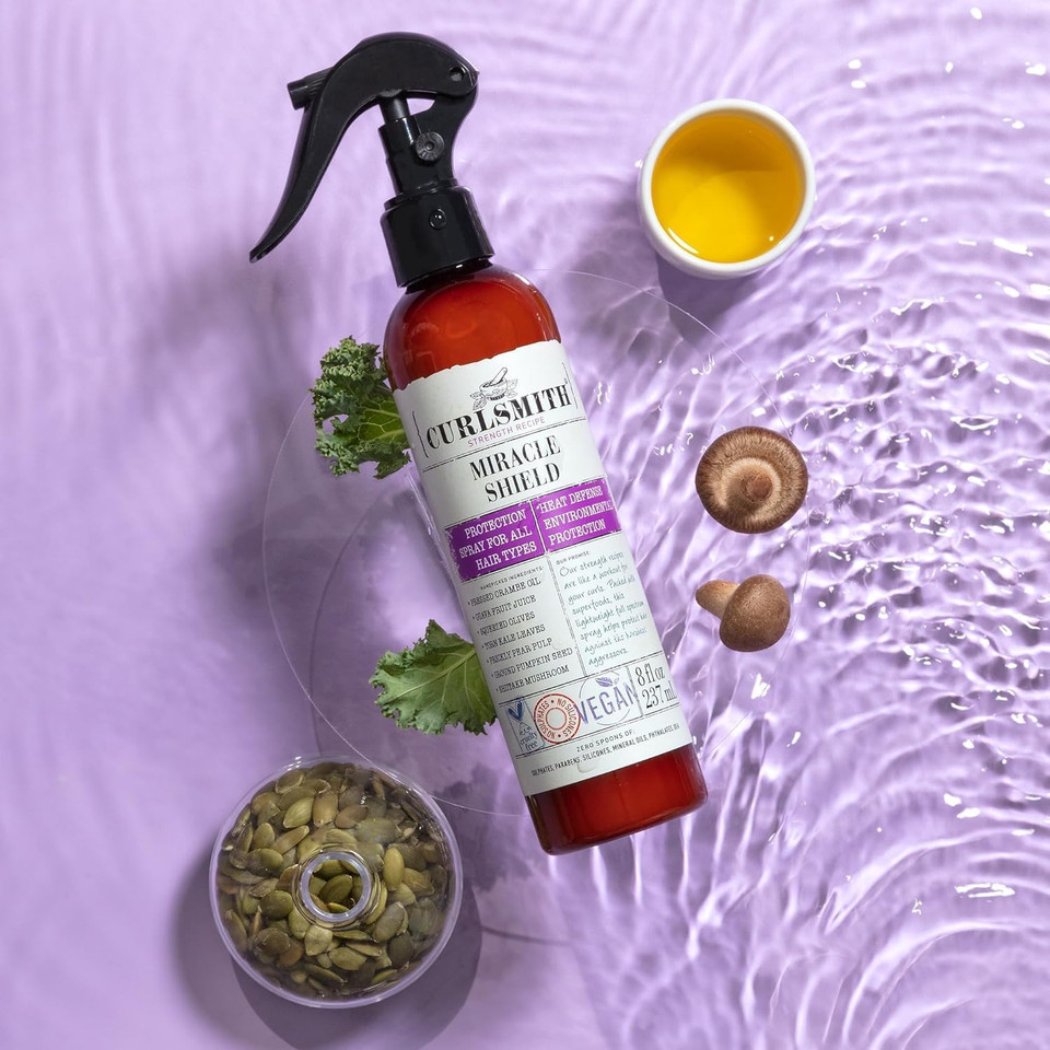 Curlsmith - Miracle Shield, Protein-Rich Hair Protection Spray for All Curl and Hair Types (59ml/2 fl oz)