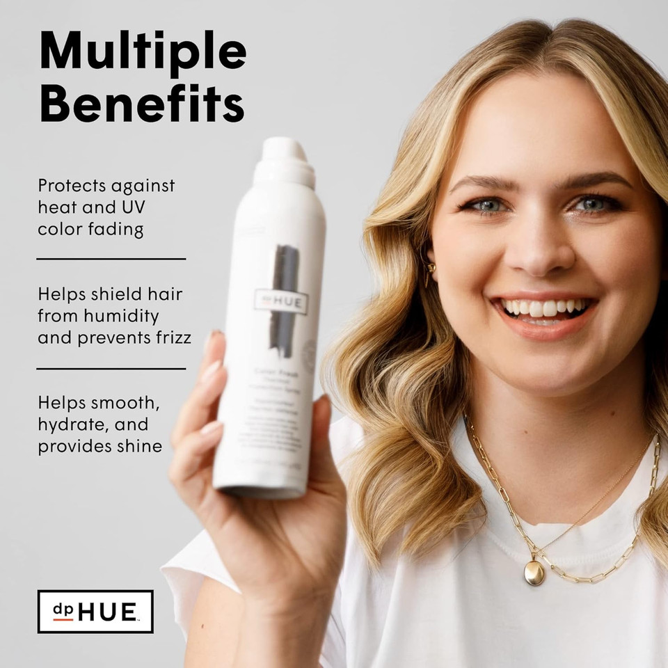 Dphue Color Fresh Thermal Protection Spray - 5 Oz - Protects Hair From High Heat, Fights Frizz & Adds Shine - For All Hair Types - Color Safe
