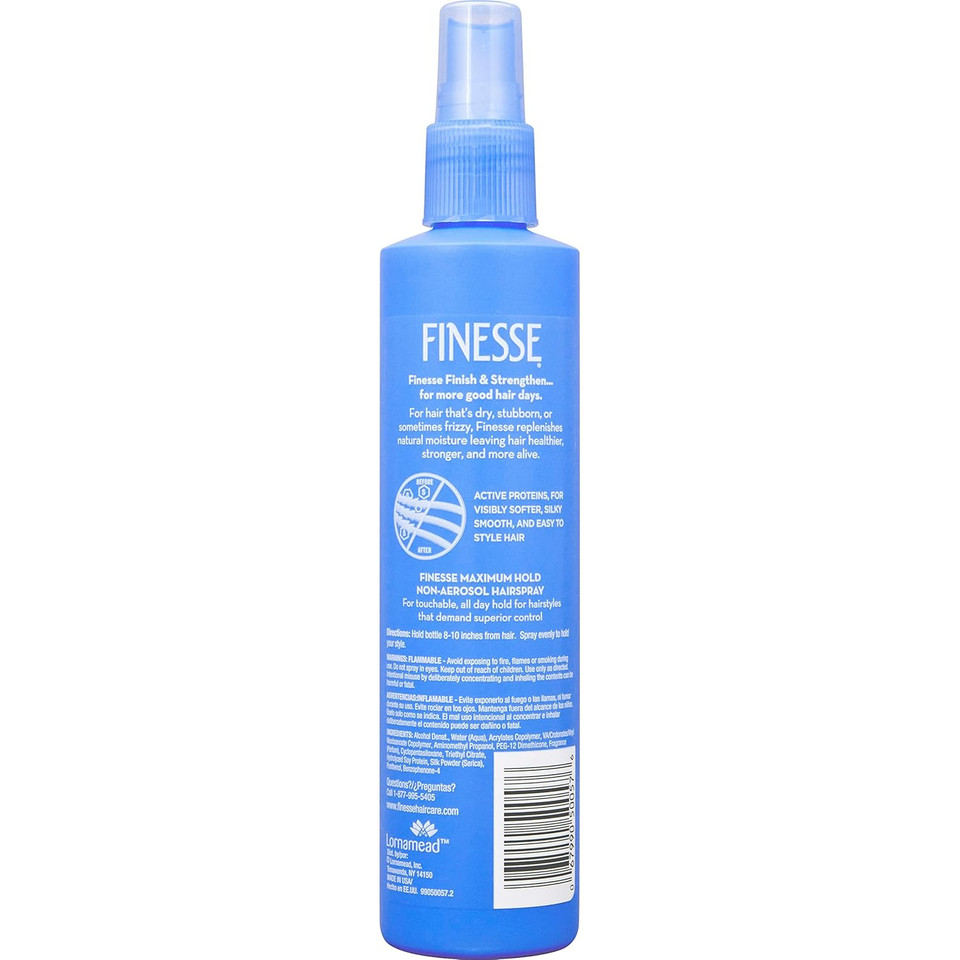 Finesse Finish + Strengthen, Maximum Hold Hairspray 8.50 Oz