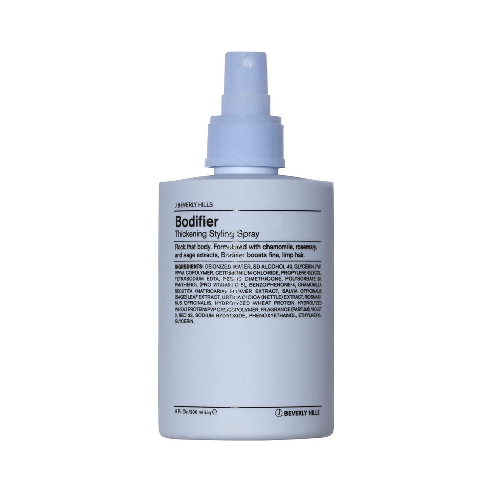J Beverly Hills Blue Bodifier Thickening Spray With Vitamin B5 For Boosting Fine Hair, 8 Oz