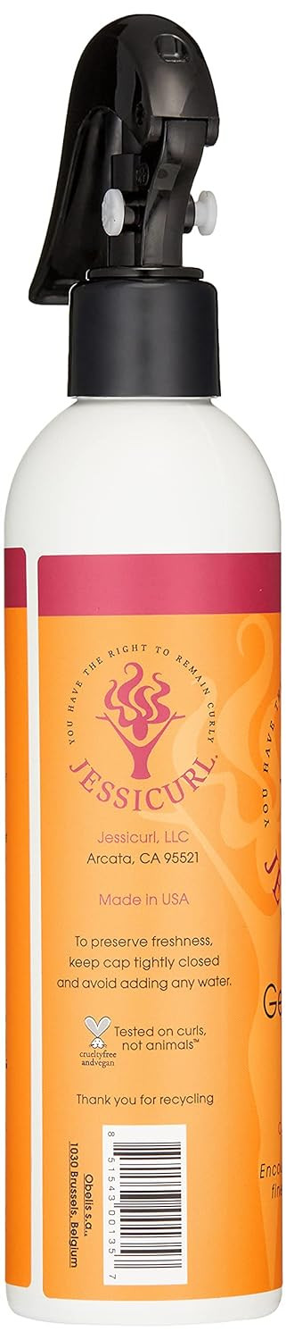 Jessicurl, Gelebration Spray Curl Enhancer For Fine Hair With Flaxseed Extract, Curl Styler For Wavy Hair, Curly Hair Products