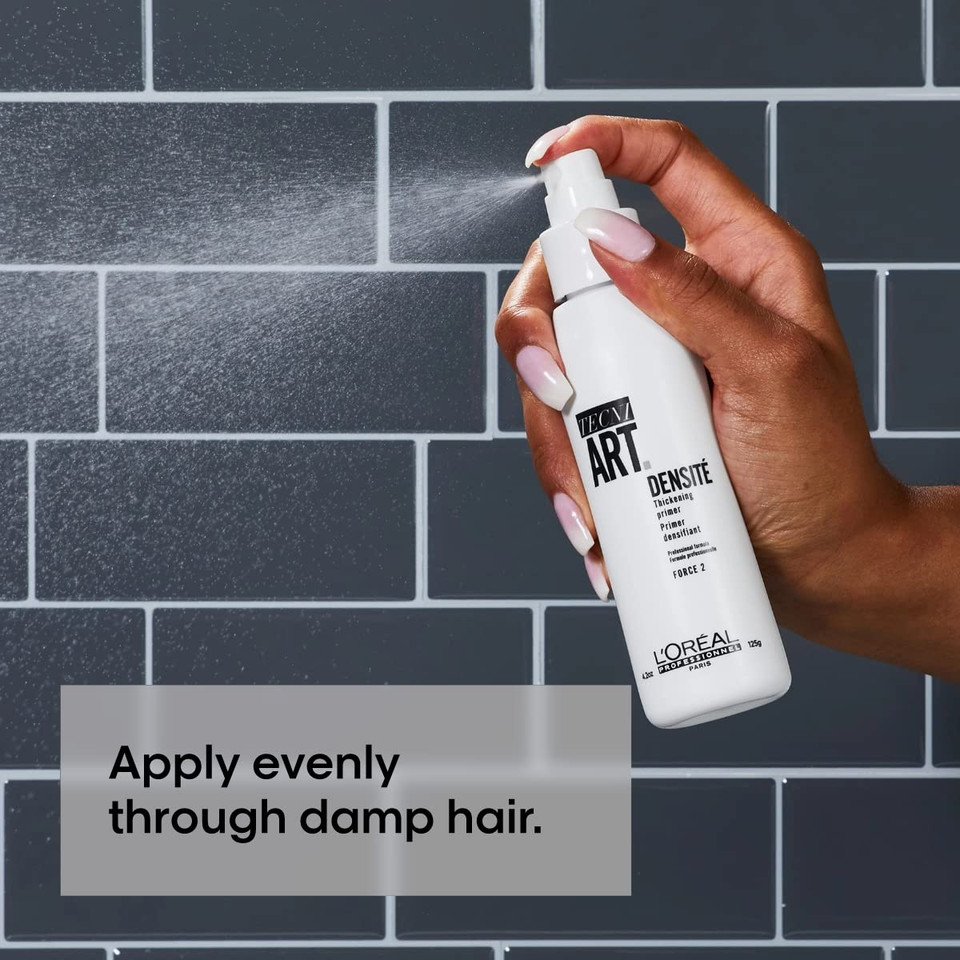 L'Oreal Professionnel Densite | For All Hair Types | Provides Light Hold | Thickening Primer Spray | Volumizing Spray | 4.2 Fl. Oz