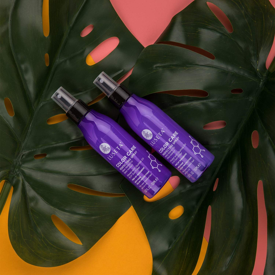 Luseta Color Care Perfecting Spray Luster Lock Multi-Perfector Daily Shine & Protect Spray With Quinoa Oil, 5.07Oz