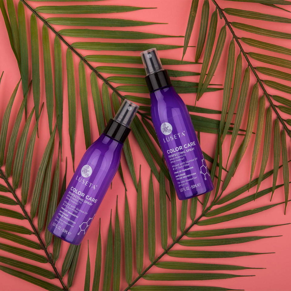 Luseta Color Care Perfecting Spray Luster Lock Multi-Perfector Daily Shine & Protect Spray With Quinoa Oil, 5.07Oz