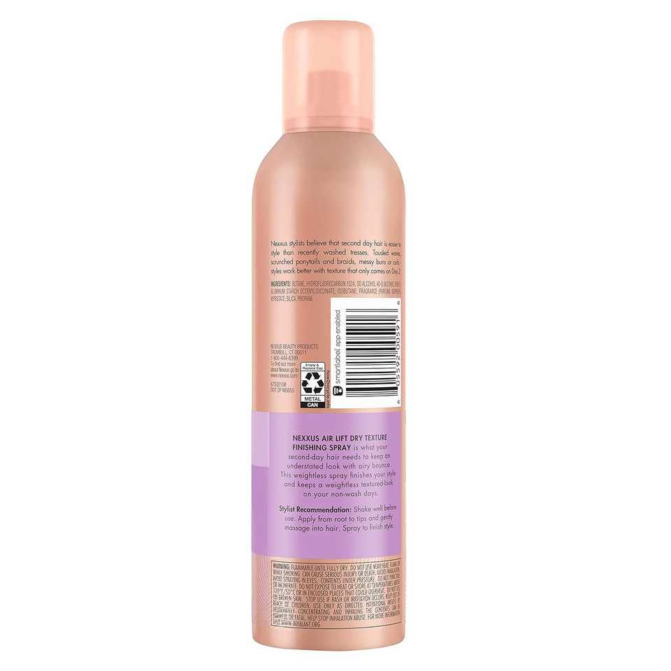 Nexxus Between Washes Finishing Spray For Hair Texture And Frizz Control Air Lift Weightless 5 Oz