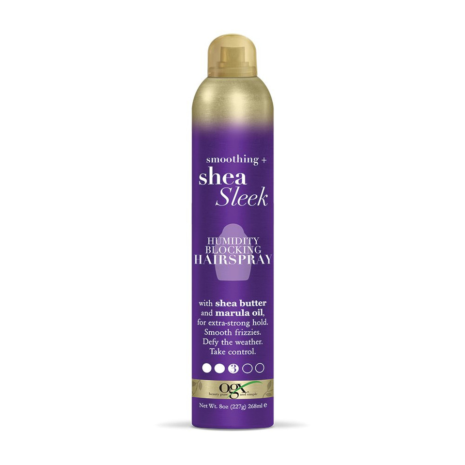 Ogx Smoothing + Shea Sleek Humidity Blocking Hairspray, 8 Ounce, Purple8 Ounce (Pack Of 1)