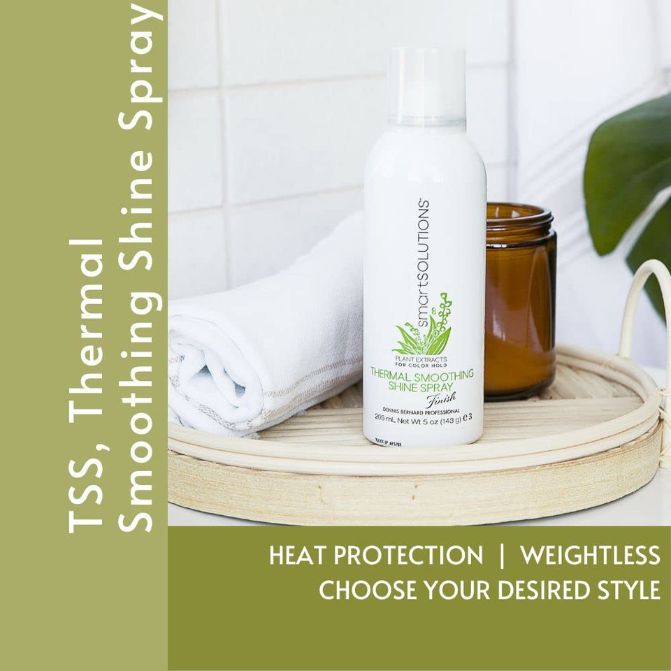 Smartsolutions Thermal Smooth N' Shine Spray, 5 Oz.| Eliminates Frizz & Flyaway'S | Non-Sticky