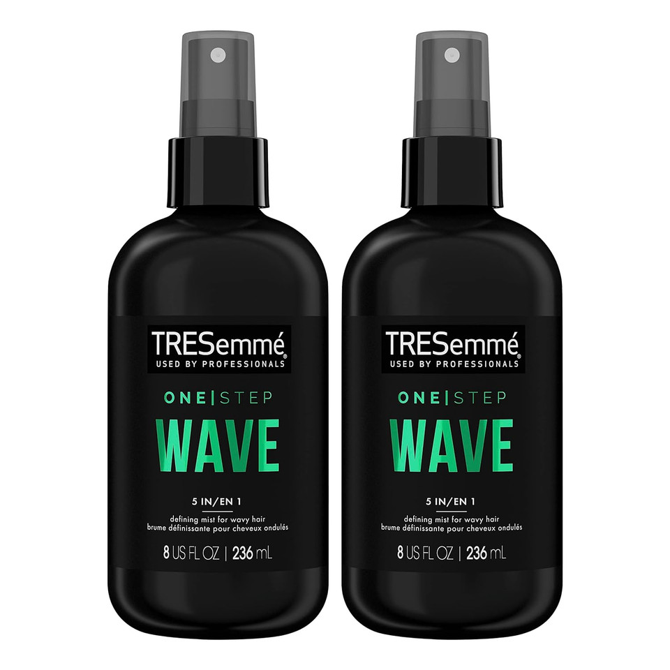 Tresemmã£Â© One Step 5-In-1 Leave -In Hair Styling Mist Wave Defining Mist 2 Count For Wavy Hair Hair Care Product To Enhance Natural Waves 8 Oz