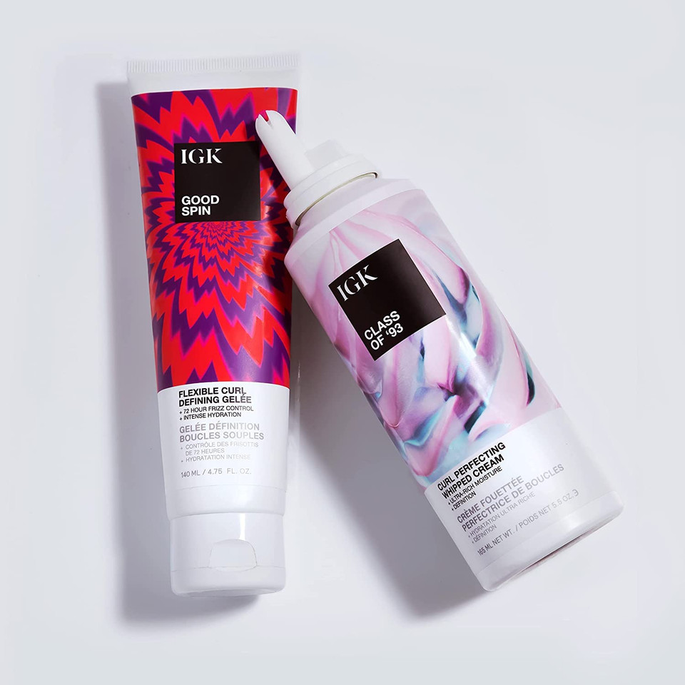 Igk Class Of 93 Curl Perfecting Whipped Cream | Moisture + Definition + Softens | Vegan + Cruelty Free | 5.5 Oz