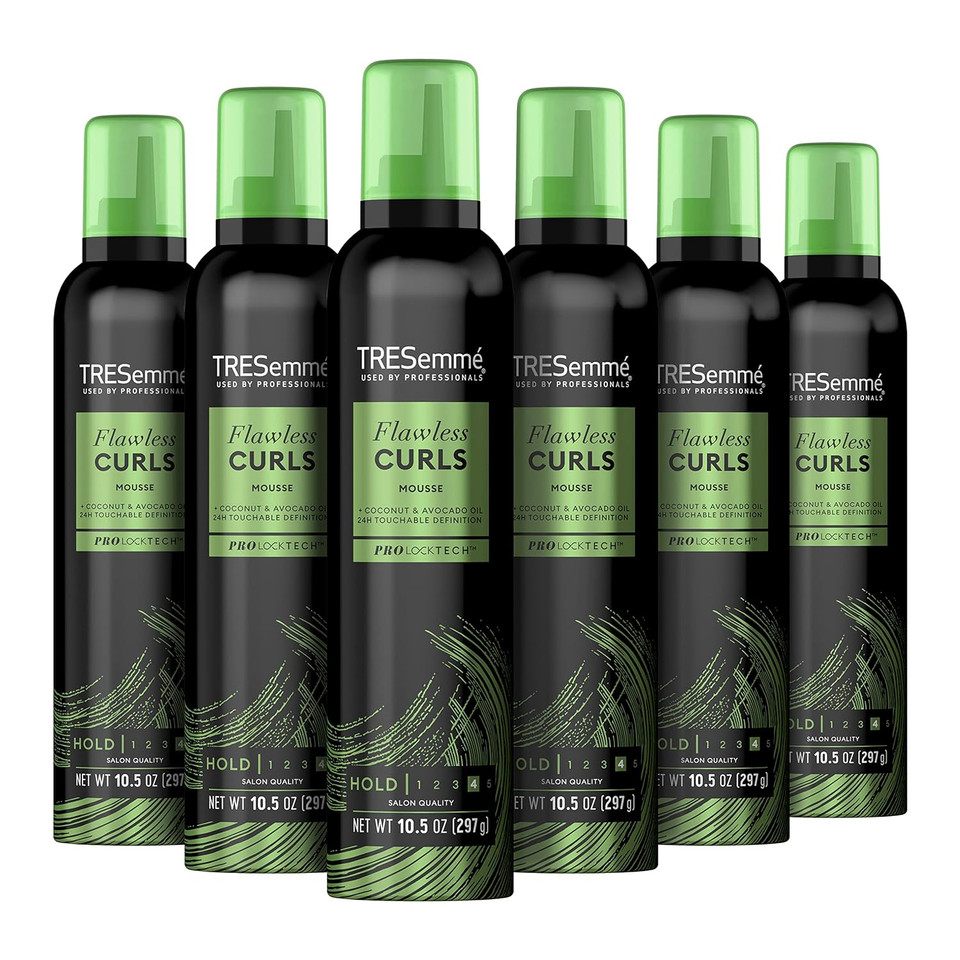 Tresemmã£Â© Flawless Curls Pack Of 6 Nourishing Mousse With Coconut And Avocado Oil 10.5 Oz
