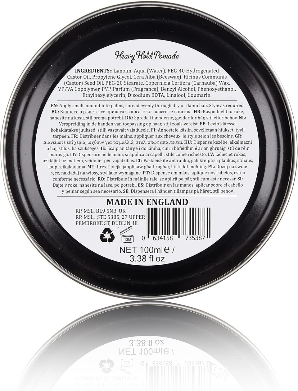 Dapper Dan Heavy Hold Pomade for Men, Strong Hold and High Shine Mens Hair Styling Product, Oil Based, Water Soluble, Liquorice and Vanilla Scent, 2 x 100 ml Dapper Dan Heavy Hold Pomade for Men, Strong Hold and High Shine Mens Hair Styling Product, Oil Based, Water Soluble, Liquorice and Vanilla Scent, 2 x 100 ml