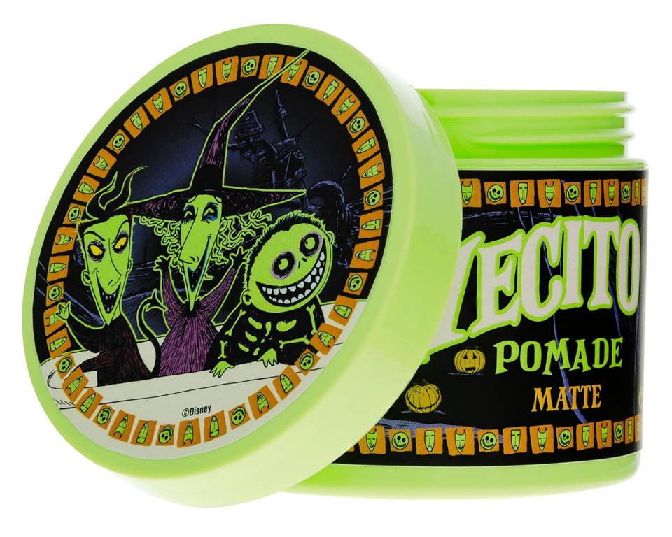 Suavecito Nightmare Before Christmas Lock Shock Barrel Matte Pomade 4 Oz - Medium Hold Hair Pomade For Men - Low Shine Hair Paste For Natural Texture Hairstyles