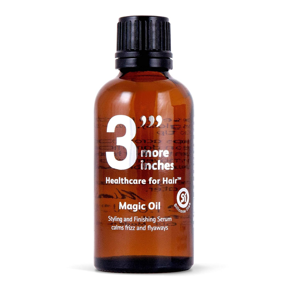 3'''More Inches Magic Oil 50Ml - Styling And Finishing Serum - Smooths Frizz And Flyaways - For Glossy Healthy Hair - With Omega-Rich Plant Oils - Silicone Free - Hair Care By Michael Van Clarke