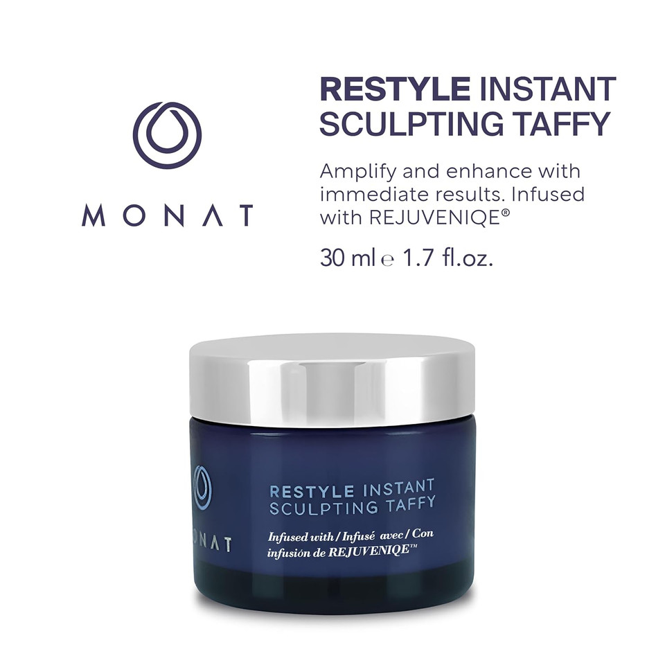Monat Restyle Instant Sculpting Taffy - Hair Styling Products That Gives Instant Vitality. Infused W/Rejuveniqeã¢Â®. Long Lasting Hair Taffy - Net Wt. 30 Ml / 1.7 Fl. Oz