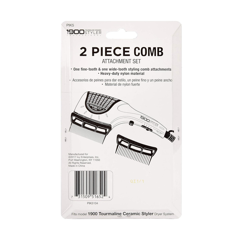 Red Kiss Two Combs For Blow Dryer