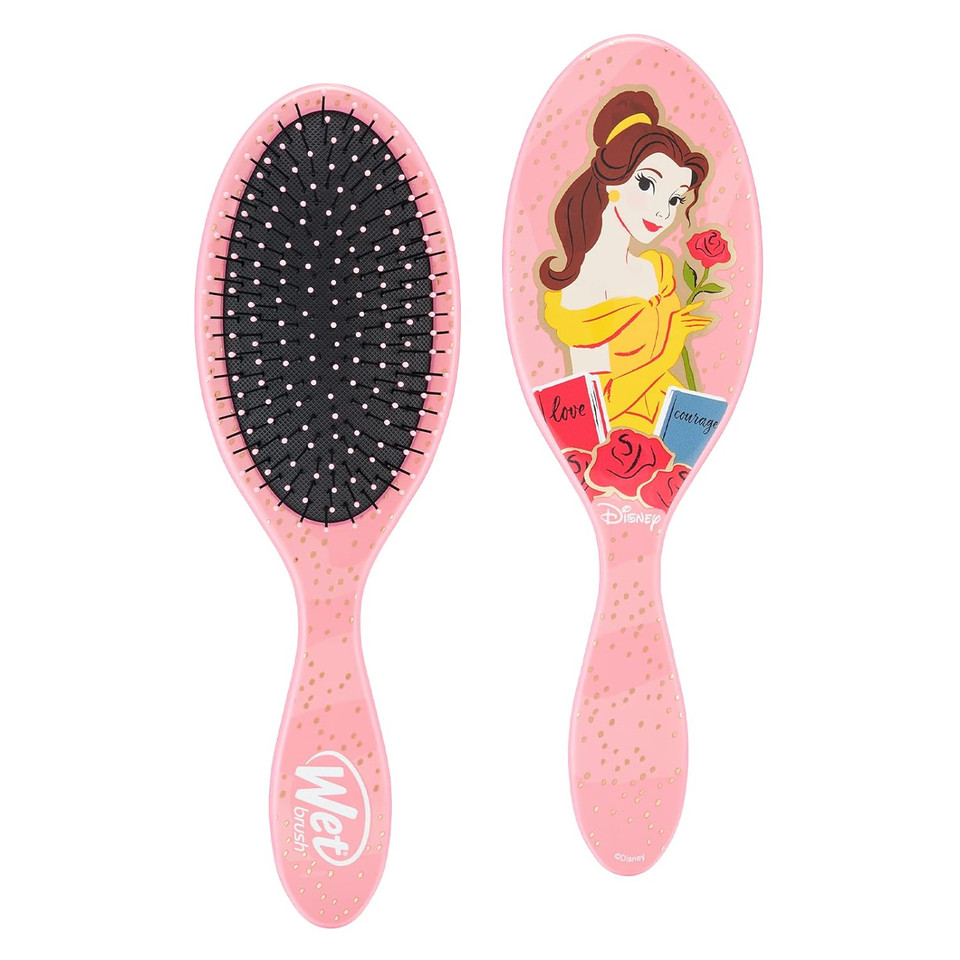 Wet Brush Original Detangler Brush - Belle, Ultimate Princess Celebration - All Hair Types - Ultra-Soft Bristles Glide Through Tangles With Ease - Pain-Free Comb For Men, Women, Boys & Girls