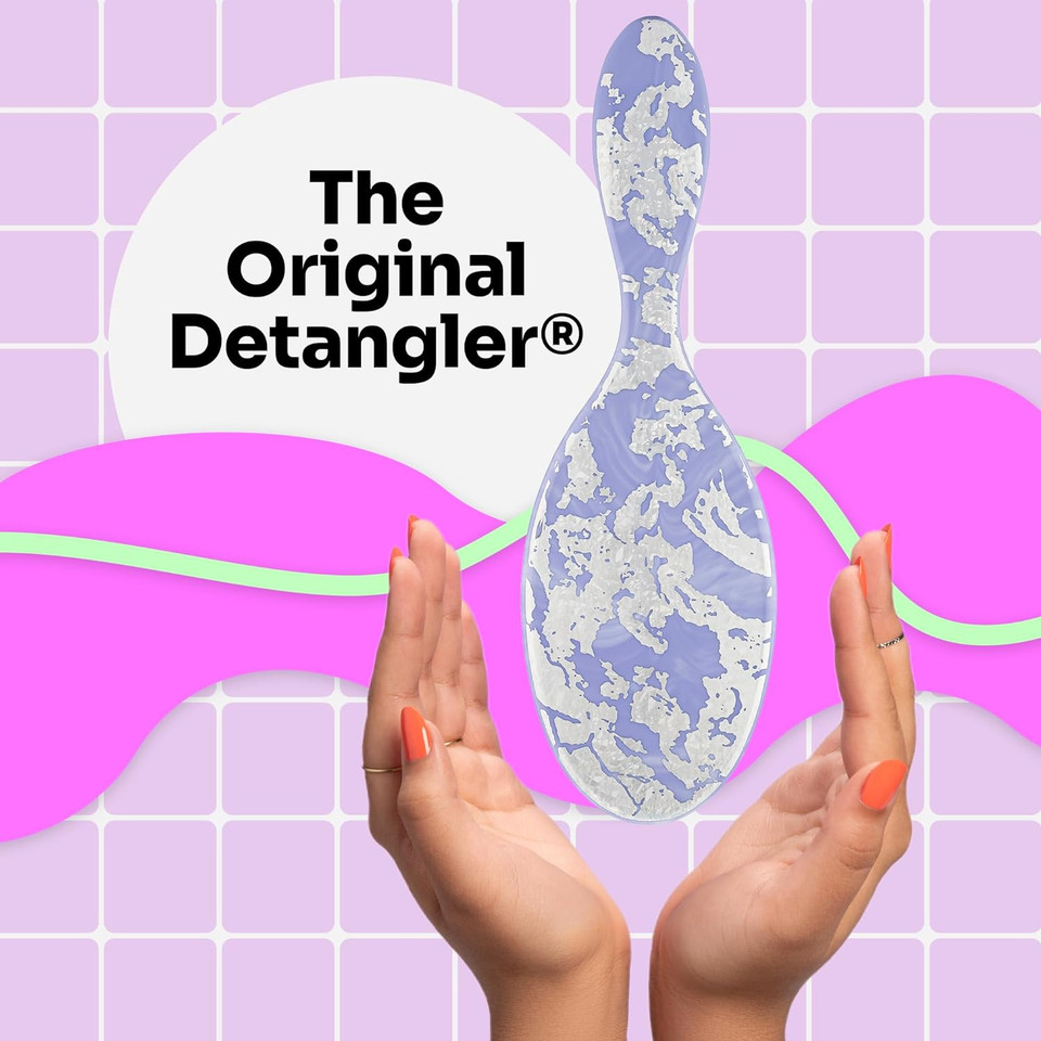 Wet Brush Original Detangling Brush, Lavender (Electric Forest) - Detangler Brush With Soft & Flexible Bristles - Detangling Brush For Curly Hair - Tangle-Free Brush For Straight, Thick, & Wavy Hairelectric Forest Lavender