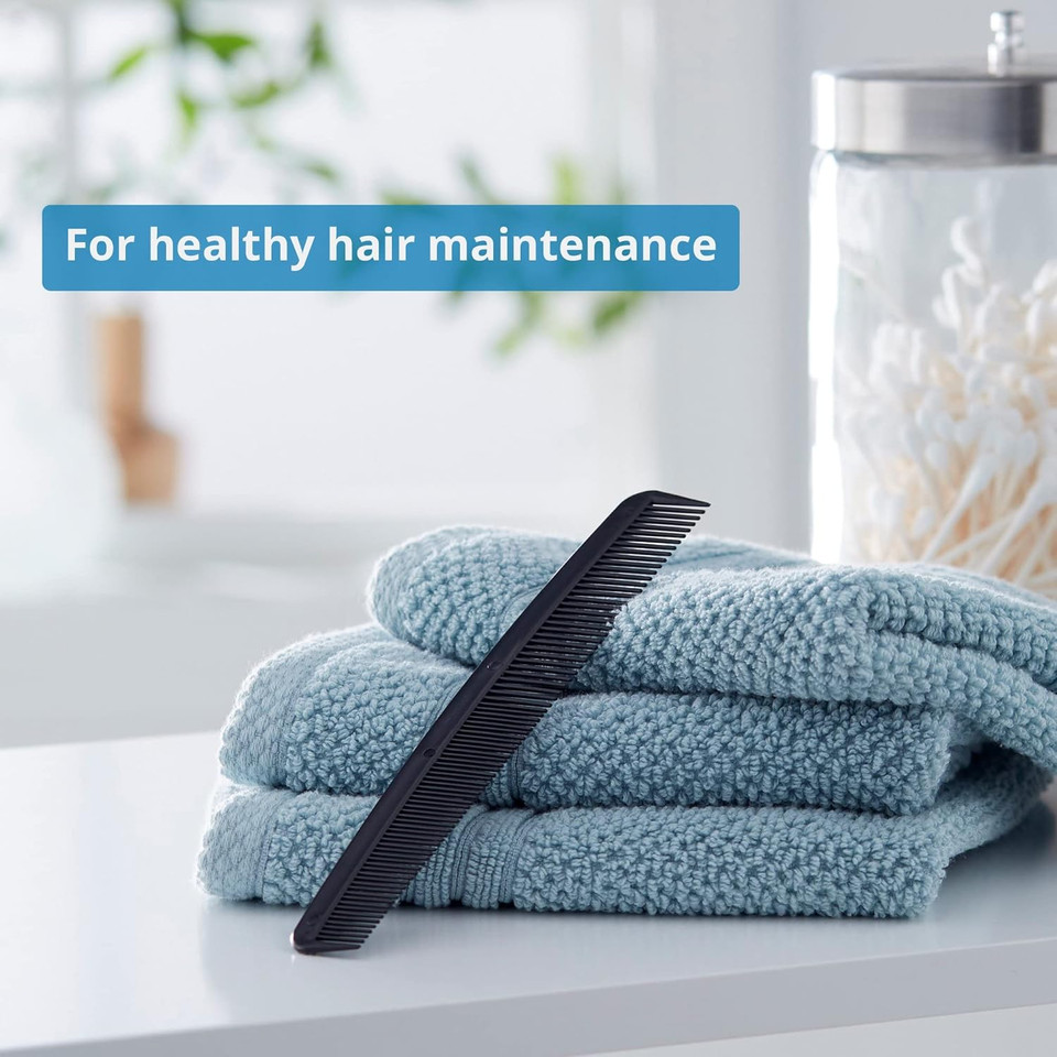 Mckesson Plastic Hair Comb, Single Patient Use, Black, 7 In, 36 Count