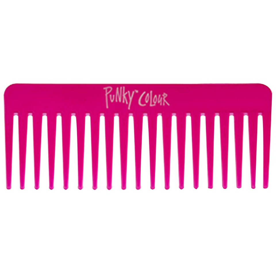 Punky Jm Wide-Tooth Comb Pink, No Handle Detangler Comb, Detangles Hair, Eliminates Mats, Coils And Prevents Hair Breakage - Works On Wet Or Dry Natural, Thick, Wavy, And Curly Hairs