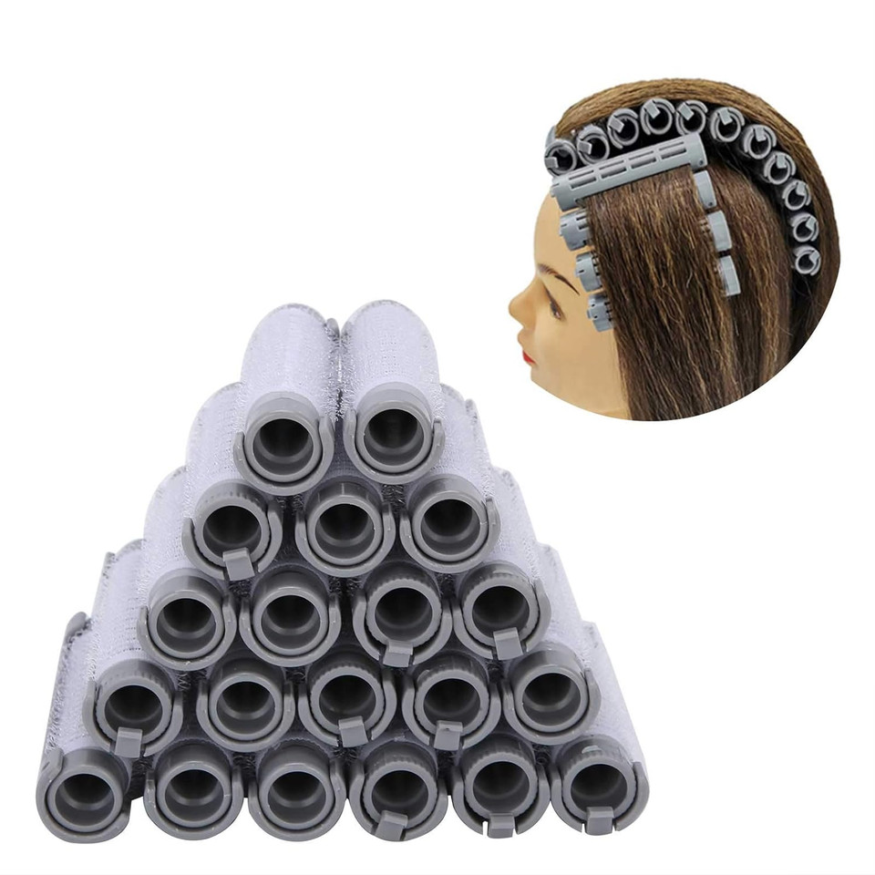 Hair Perm Rods Hair Rollers Perming Rods Curlers, 20Pcs/Set Hair Perm Rods Fluffy Perming Rod Hair Roller Curler For Hairdressing Tool Kit (03)3