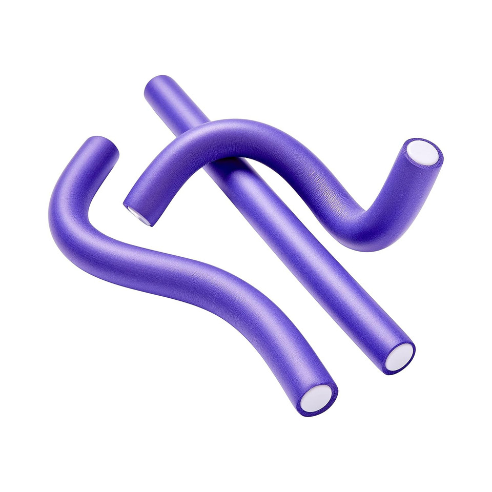 Red By Kiss Flexi Rods - Heatless Hair Curler For 90S Glamorous Bouncy Curls Beach Waves, No Slips, Sleep Styler 10" Length (3/4" Diameter)