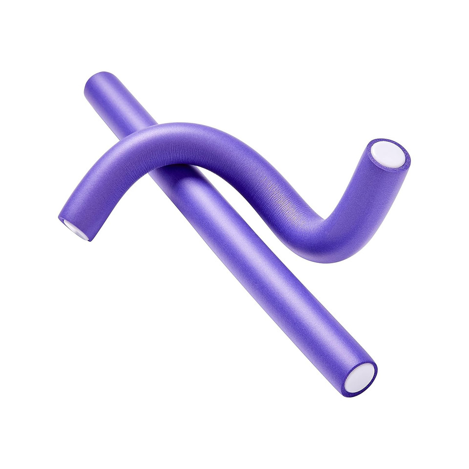 Red By Kiss Flexi Rods - Heatless Hair Curler For 90S Glamorous Bouncy Curls Beach Waves, No Slips, Sleep Styler 10" Length (3/4" Diameter)