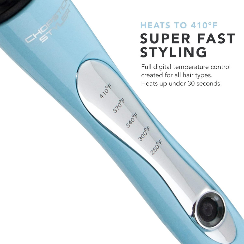 Chopstick Styler Extra Confident, Professional Super Skinny Curling Wand, 5 Variable Temperatures, 0.3 X 0.4, Extra-Long Rectangular Titanium Barrel Long Lasting Voluminous, Natural Chopstick Curlsextra Confident Chopstick Styler Extra Confident, Professional Super Skinny Curling Wand, 5 Variable Temperatures, 0.3 X 0.4, Extra-Long Rectangular Titanium Barrel Long Lasting Voluminous, Natural Chopstick Curlsextra Confident