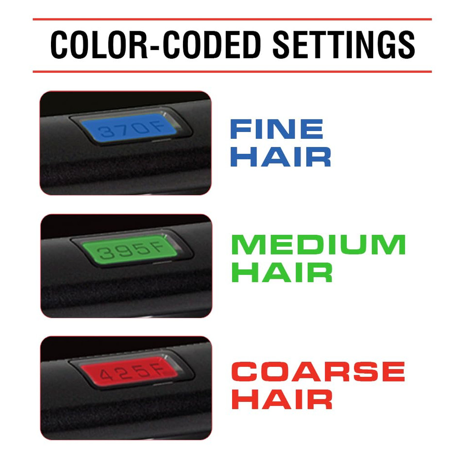 Chi Pro G2 Digital Titanium Infused Ceramic 1" Straightening Hairstyling Ironblack