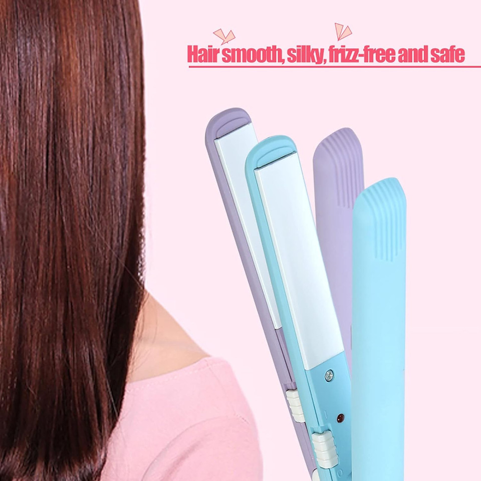 Mini Hair Straightener, 2 In 1 Mini Ceramic Tourmaline Flat Iron For Short Hair Pixie Cut Hair Touch Control, Anti-Frizz (4 Colors Optional)(Pink Us)Pink Us Mini Hair Straightener, 2 In 1 Mini Ceramic Tourmaline Flat Iron For Short Hair Pixie Cut Hair Touch Control, Anti-Frizz (4 Colors Optional)(Pink Us)Pink Us