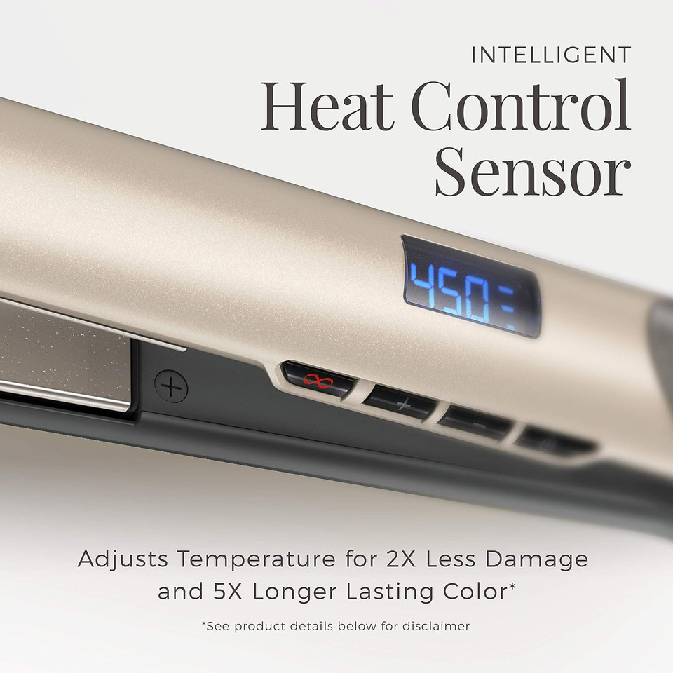 Remington S8A900 Pro 1 Flat Iron With Color Care Heat Control Sensing Technology And Ceramic Color-Lock Coated Plates, Straighten Color Treated Hair While Protecting From Damage And Fading
