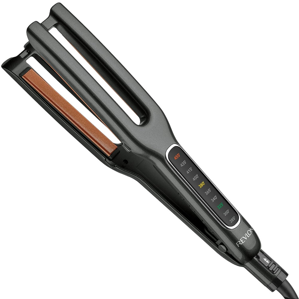Revlon Double Straight Copper Ceramic Dual Plate Hair Straightener | Faster Styling And Reduced Damage