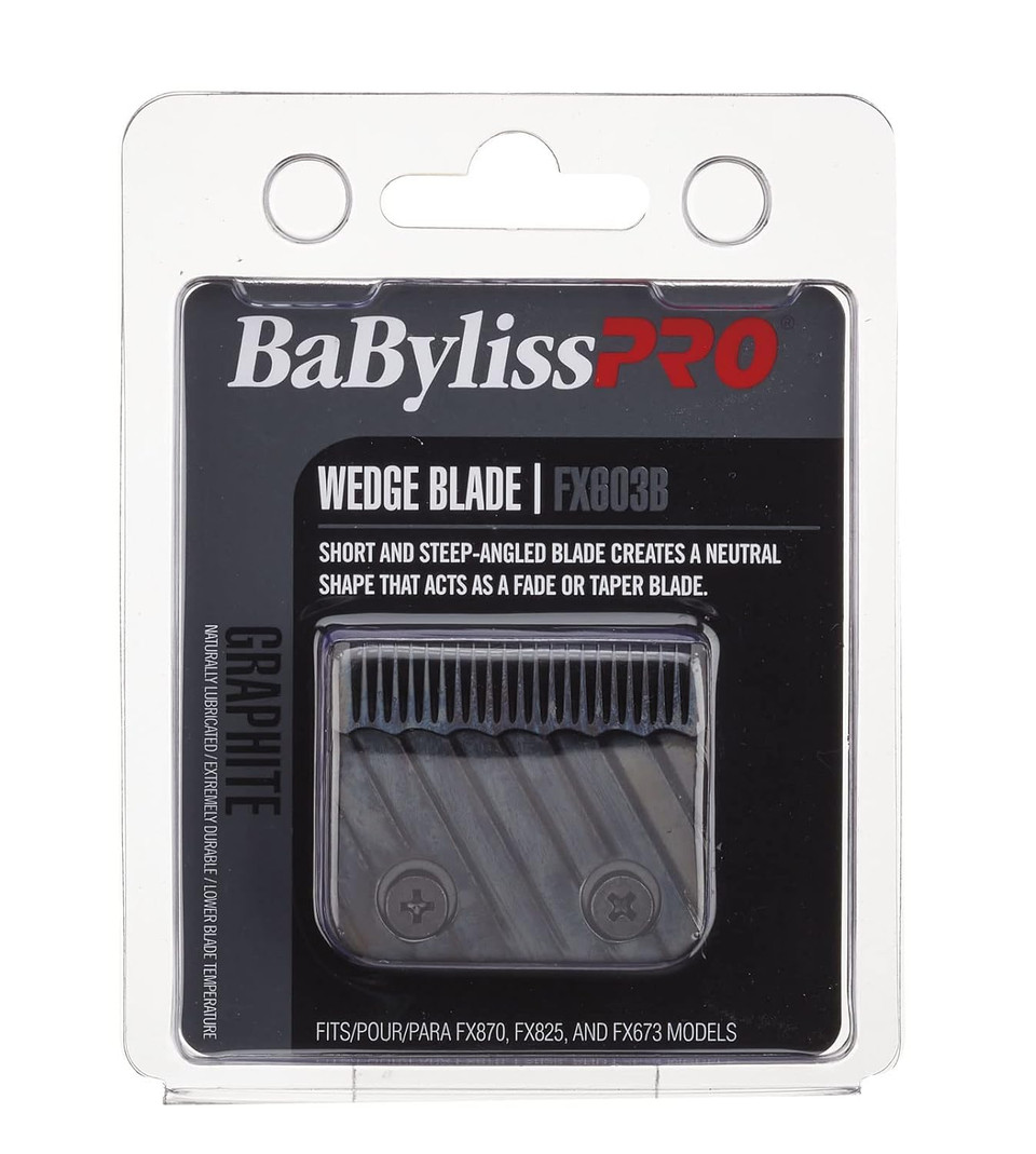 Babylisspro Replacement Wedge Clipper Blades For Fx870, Fx825, Fx673 Clippers And Most 2-Hole Blade Systems
