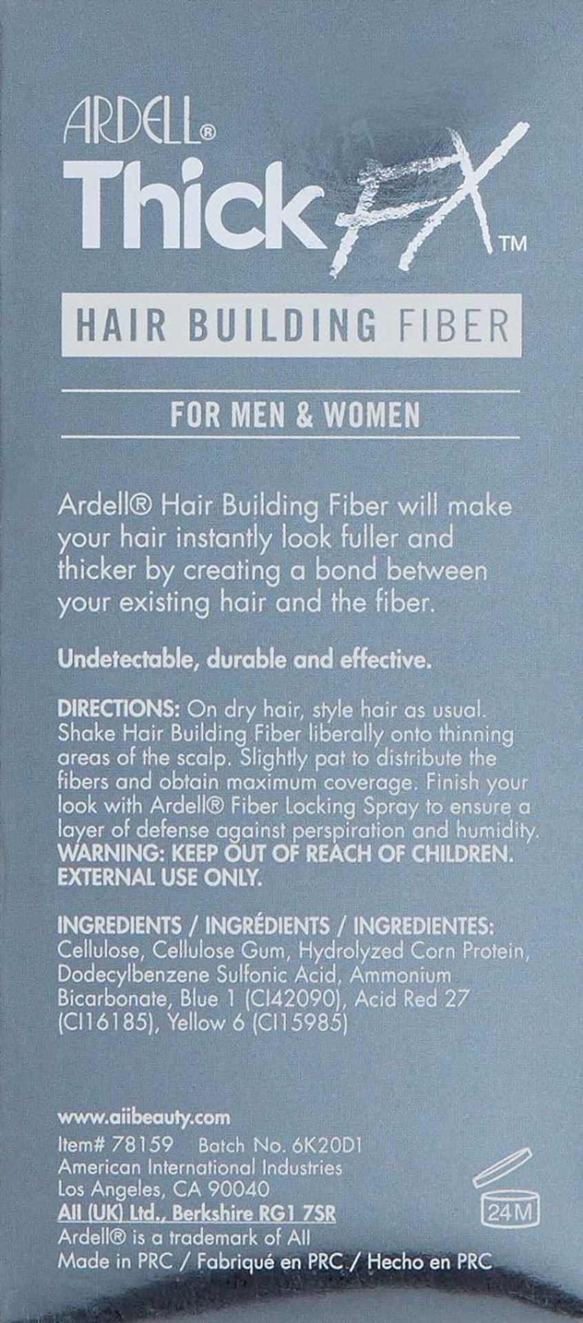 Ardell Thick Fx Blonde Hair Building Fiber For Fuller Hair Instantly, 0.42 Ozblonde