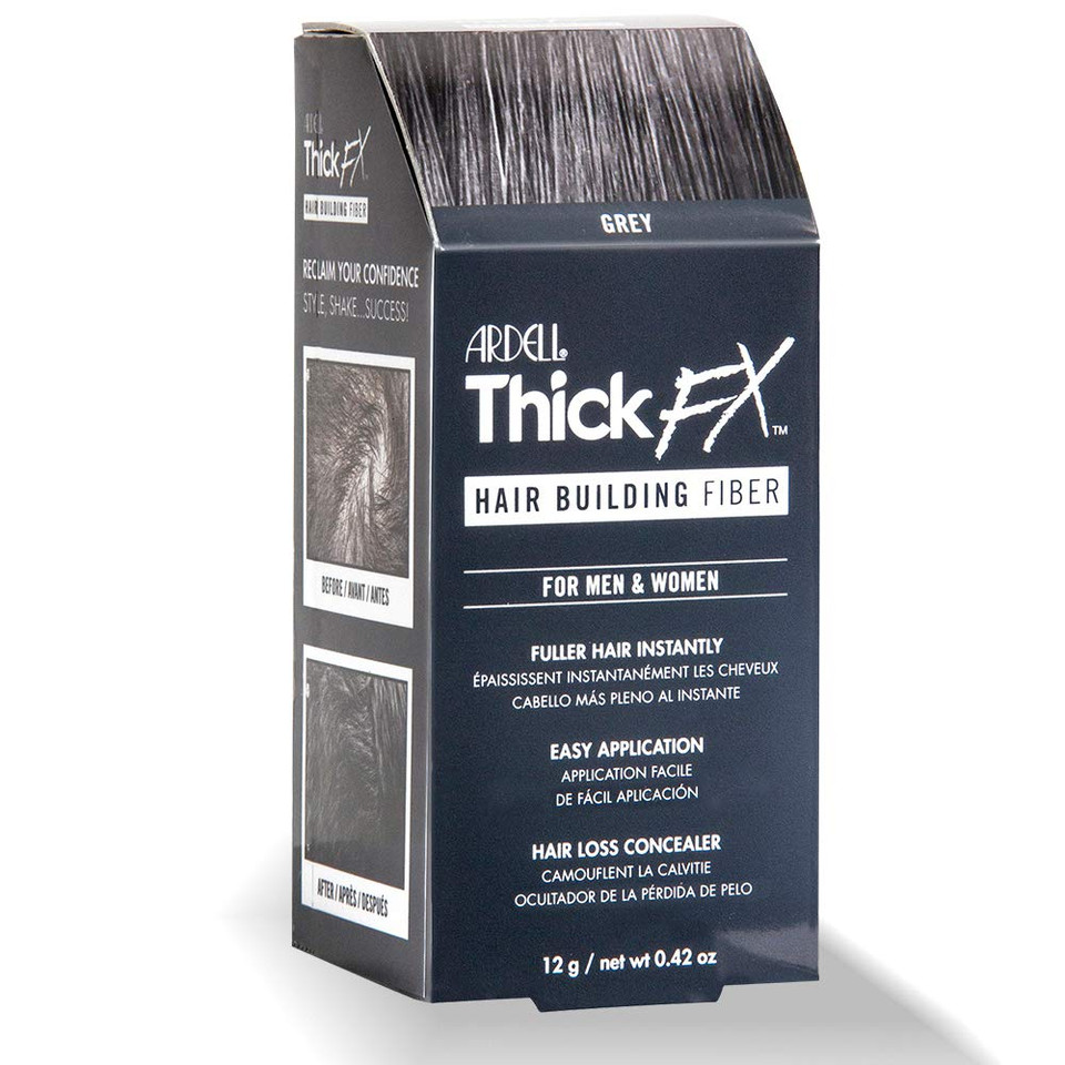 Ardell Thick Fx Grey Hair Building Fiber For Fuller Hair Instantly, 0.42 Ozgrey Hair